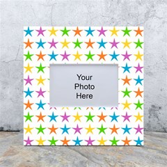 Star-pattern-design-decoration White Box Photo Frame 4  x 6 