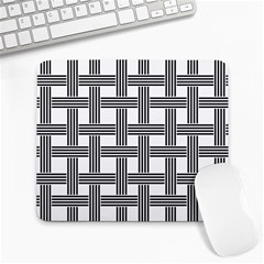 Seamless-stripe-pattern-lines Large Mousepad by Semog4