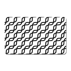 Diagonal-stripe-pattern Magnet (rectangular) by Semog4