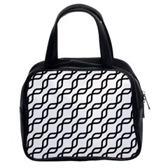 Diagonal-stripe-pattern Classic Handbag (two Sides) by Semog4