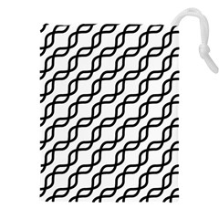 Diagonal-stripe-pattern Drawstring Pouch (4xl) by Semog4