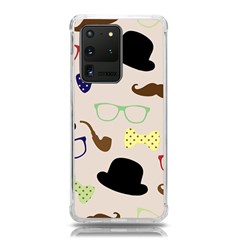 Moustache-hat-bowler-bowler-hat Samsung Galaxy S20 Ultra 6 9 Inch Tpu Uv Case