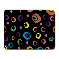 Abstract-background-retro-60s-70s Small Mousepad by Semog4