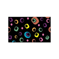 Abstract-background-retro-60s-70s Sticker Rectangular (100 Pack) by Semog4