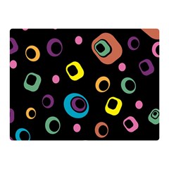 Abstract-background-retro-60s-70s Two Sides Premium Plush Fleece Blanket (mini) by Semog4