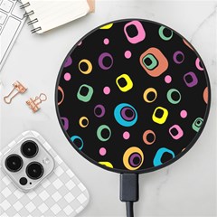 Abstract-background-retro-60s-70s Wireless Fast Charger(black)