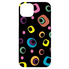 Abstract-background-retro-60s-70s Iphone 14 Plus Black Uv Print Case by Semog4