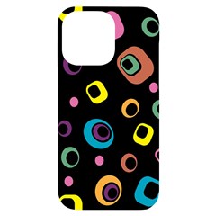 Abstract-background-retro-60s-70s Iphone 14 Pro Max Black Uv Print Case by Semog4