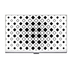 Square-diagonal-pattern-monochrome Business Card Holder by Semog4