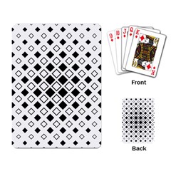 Square-diagonal-pattern-monochrome Playing Cards Single Design (rectangle) by Semog4