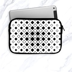 Square-diagonal-pattern-monochrome Apple Ipad Mini Zipper Cases by Semog4