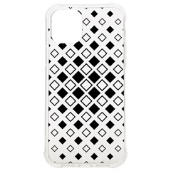 Square-diagonal-pattern-monochrome Iphone 12/12 Pro Tpu Uv Print Case by Semog4