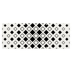 Square-diagonal-pattern-monochrome Banner And Sign 8  X 3  by Semog4