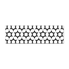 Pattern-star-repeating-black-white Sticker (bumper) by Semog4