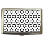 Pattern-star-repeating-black-white Cigarette Money Case Front