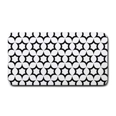 Pattern-star-repeating-black-white Medium Bar Mat by Semog4