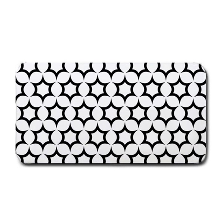 Pattern-star-repeating-black-white Medium Bar Mat