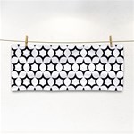 Pattern-star-repeating-black-white Hand Towel Front