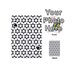 Pattern-star-repeating-black-white Playing Cards 54 Designs (mini)