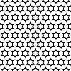 Pattern-star-repeating-black-white Play Mat (square) by Semog4