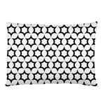 Pattern-star-repeating-black-white Pillow Case (Two Sides) Back