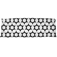 Pattern-star-repeating-black-white Body Pillow Case Dakimakura (two Sides) by Semog4