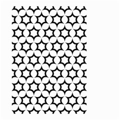 Pattern-star-repeating-black-white Small Garden Flag (two Sides) by Semog4