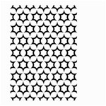 Pattern-star-repeating-black-white Large Garden Flag (Two Sides) Front