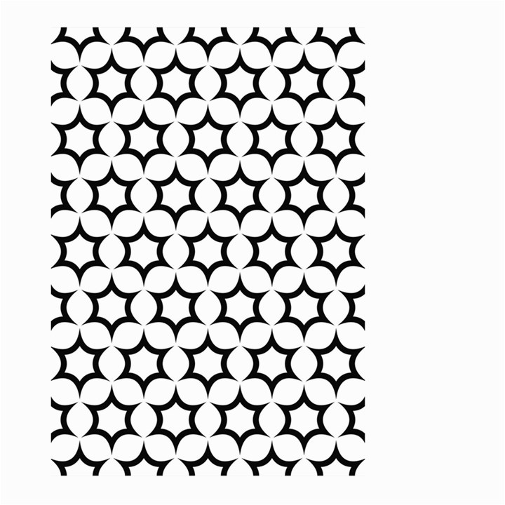 Pattern-star-repeating-black-white Large Garden Flag (Two Sides)