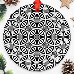 Background-pattern-halftone Round Filigree Ornament (two Sides)