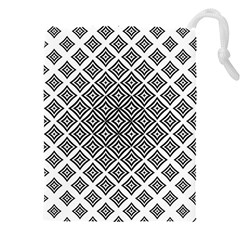 Background-pattern-halftone-- Drawstring Pouch (4XL)