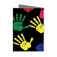 Handprints-hand-print-colourful Mini Greeting Cards (pkg Of 8) by Semog4