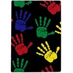 Handprints-hand-print-colourful A4 Acrylic Clipboard Back