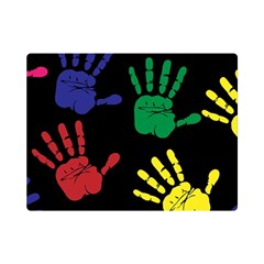 Handprints-hand-print-colourful Premium Plush Fleece Blanket (mini) by Semog4