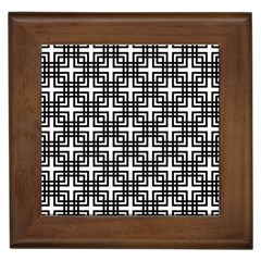 Pattern-vector-halftone-wallpaper Framed Tile by Semog4