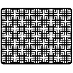 Pattern-vector-halftone-wallpaper Two Sides Fleece Blanket (medium) by Semog4