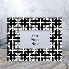 Pattern-vector-halftone-wallpaper White Tabletop Photo Frame 4 x6  by Semog4