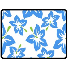 Hibiscus-wallpaper-flowers-floral Fleece Blanket (large) by Semog4