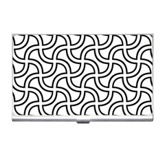 Pattern-monochrome-repeat- Business Card Holder by Semog4