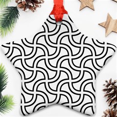 Pattern-monochrome-repeat- Star Ornament (two Sides) by Semog4