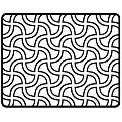 Pattern-monochrome-repeat- Fleece Blanket (medium) by Semog4