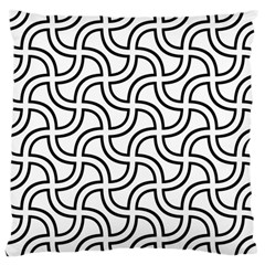 Pattern-monochrome-repeat- Large Cushion Case (two Sides) by Semog4