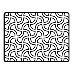 Pattern-monochrome-repeat- Two Sides Fleece Blanket (small) by Semog4