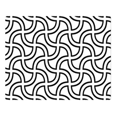 Pattern-monochrome-repeat- Two Sides Premium Plush Fleece Blanket (large) by Semog4