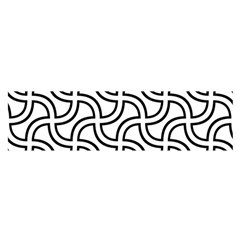 Pattern-monochrome-repeat- Oblong Satin Scarf (16  X 60 ) by Semog4