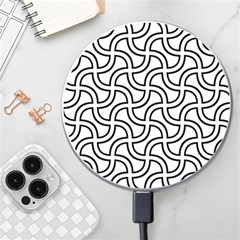 Pattern-monochrome-repeat- Wireless Fast Charger(white) by Semog4