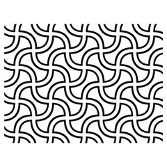 Pattern-monochrome-repeat- Two Sides Premium Plush Fleece Blanket (extra Small)