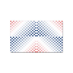 Dots-pointillism-abstract-chevron Sticker Rectangular (100 Pack) by Semog4