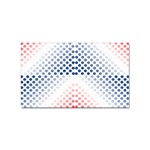 Dots-pointillism-abstract-chevron Sticker Rectangular (100 pack) Front