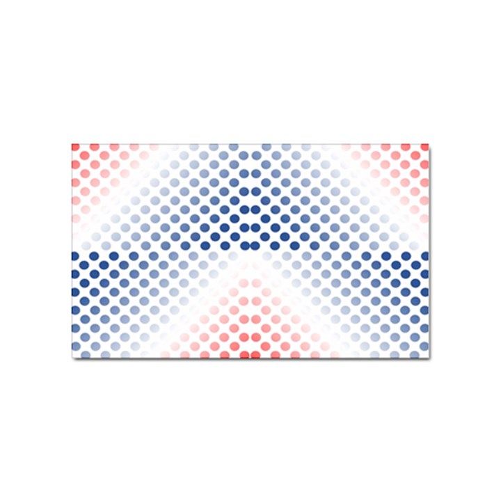 Dots-pointillism-abstract-chevron Sticker Rectangular (100 pack)